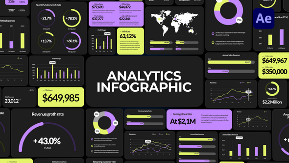 Videohive Analytics Infographics | Business Graphics & Charts Infographics template preview