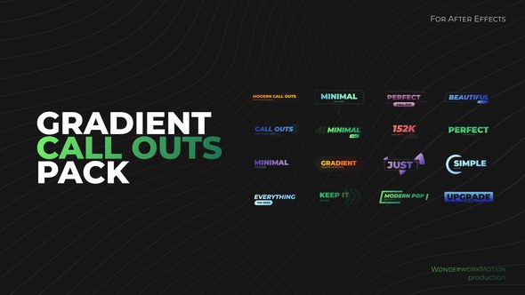 Videohive Gradient Call Outs 52402153 Infographics template preview