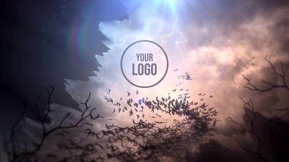 Videohive Bats Storm Halloween Logo Reveal Video Displays template preview