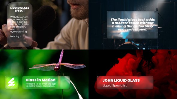 Videohive Liquid Glass Elements template preview