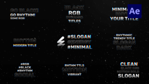 Videohive Dynamic Text Titles /Ae Titles template preview