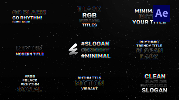 Videohive Dynamic Text Titles /Ae Titles template preview