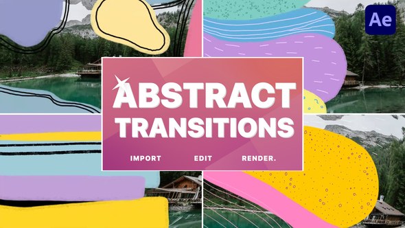 Videohive Abstract Colorful Seamless Transitions | After Effects Elements template preview