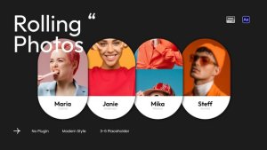 Videohive Rolling Photo Slideshow Openers template preview