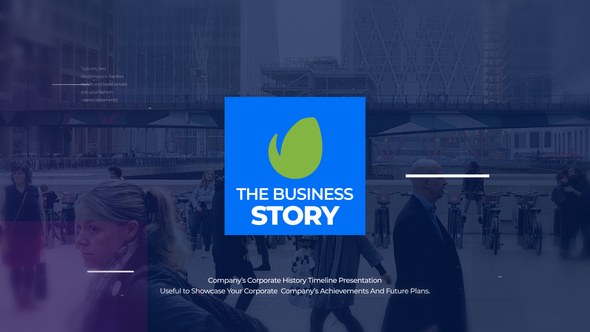 Videohive The Business Story Video Displays template preview