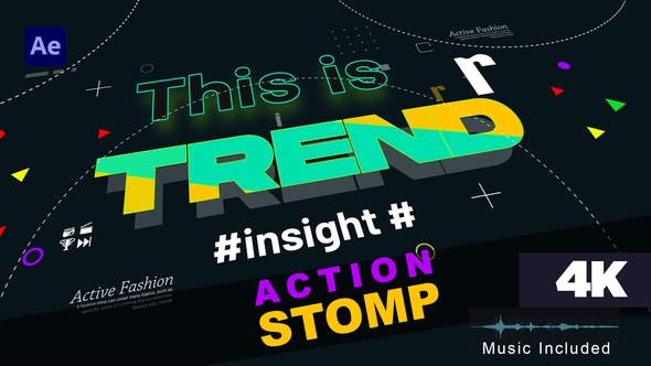 Videohive Stomp - Action Typography Product Promo template preview
