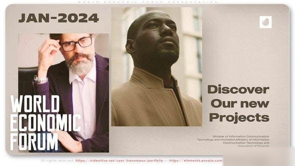 Videohive World Economic Forum Presentation Openers template preview