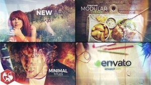 Videohive Glass Slideshow Titles Video Displays template preview