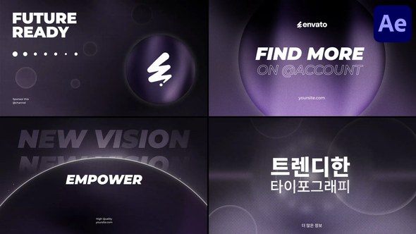 Videohive Futuristic Typography for After Effects Titles template preview
