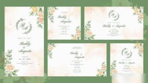 Videohive Merger Wedding Invitation Openers template preview