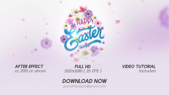Videohive Happy Easter Opener 37386731 Easter template preview