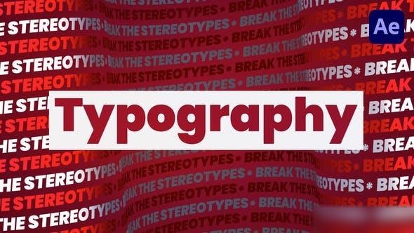 Videohive Abstract Typography Promo 33294901 Openers template preview