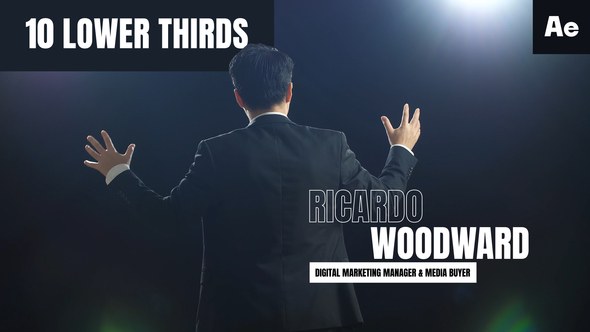 Videohive 10 Corporate Lower Thirds - After Effects Elements template preview