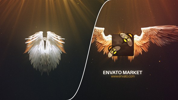 Videohive Angel Wings Logo Logo Stings template preview