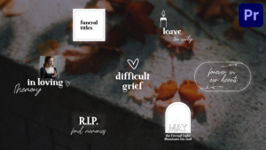 Funeral Titles for Premiere Pro Premiere Pro template preview