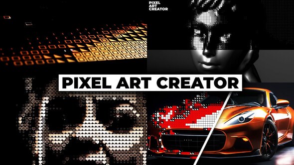 Videohive Pixel Art Creator Openers template preview