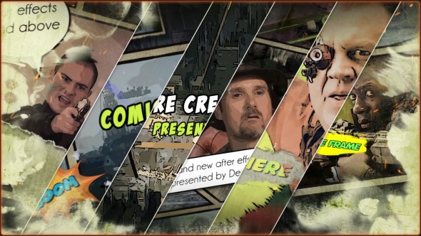 Videohive Action Comic 19839659 Video Displays template preview