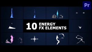 Energy Elements | Premiere Pro MOGRT Premiere Pro template preview
