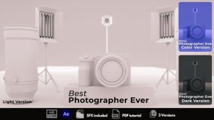 Videohive Photographer Intro Logo Stings template preview
