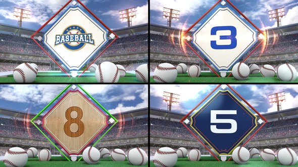 Videohive Baseball Countdown 2 Elements template preview