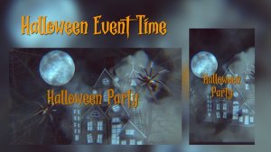 Videohive Halloween event time / instagram Video Displays template preview