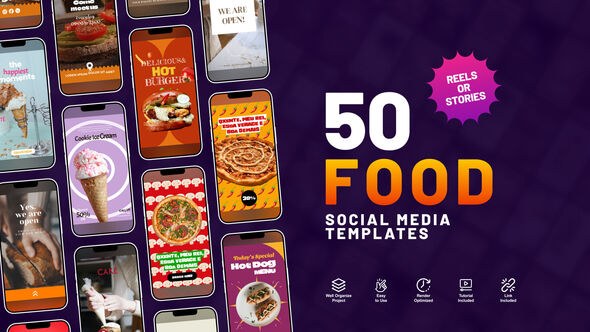 Videohive Food Instagram Reels 53393426 Product Promo template preview