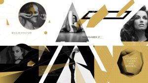 Videohive Gold Shape Openers template preview