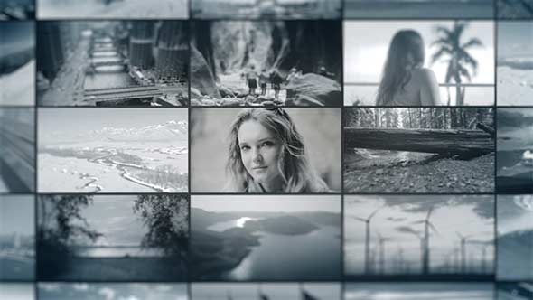 Videohive Production Reel - Video Wall Openers template preview