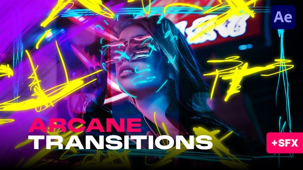 Videohive Arcane Transitions Elements template preview