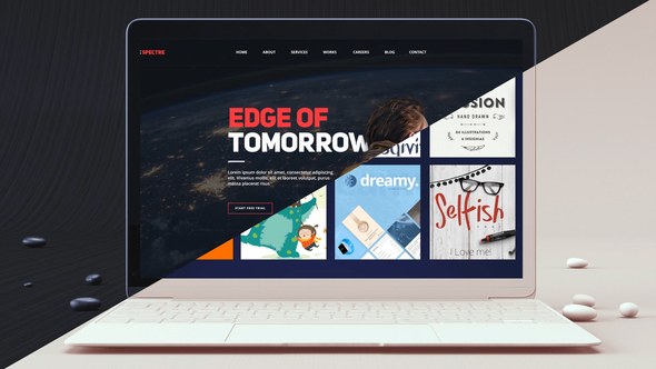 Videohive Laptop Mockup Dark And Light Color Product Promo template preview