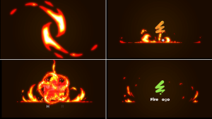 Videohive Comic Fire Logo Reveal Logo Stings template preview