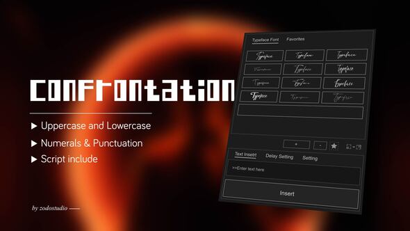 Videohive Animated Typeface - Indo Malay Confrontation Titles template preview