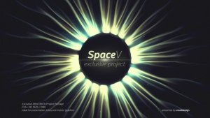 The SpaceV Titles Video Displays template preview