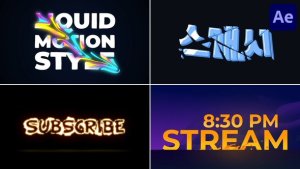 Videohive Colorful Dynamic Typography for After Effects Titles template preview