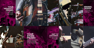 Upbeat Store or Product Promo Video Displays template preview