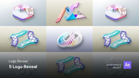 Videohive Logo Reveal - 5 Logo Reveal After Effects Project Files Product Promo template preview