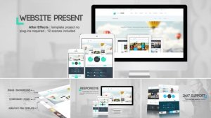 Website Presentation Video Displays template preview