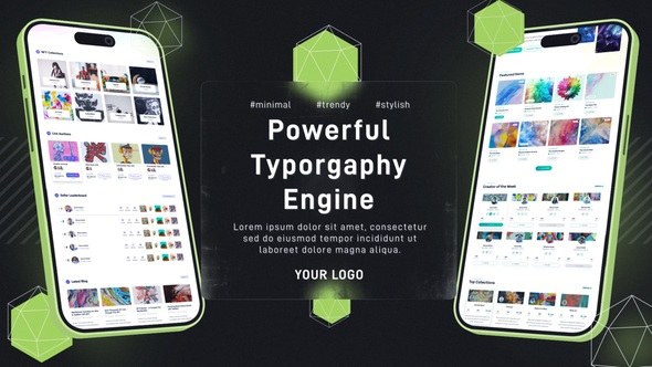 Videohive Glass Minimal App Promo Product Promo template preview
