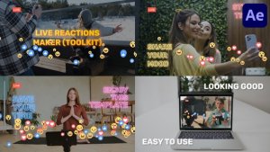 Videohive Live Reactions Maker (Toolkit) for After Effects Elements template preview