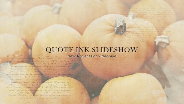 Videohive Quote Ink Slideshow Openers template preview