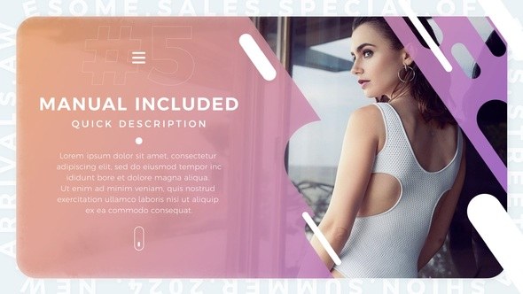 Videohive Minimal Fashion Slides Video Displays template preview