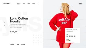 Minimal Fashion Store / Clean Market Promo / Clothes Collection Shop / Product Presentation Video Displays template preview