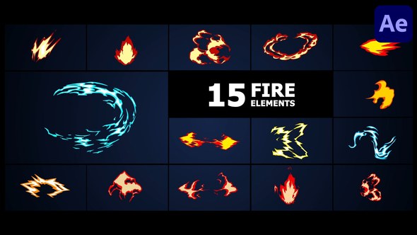 Videohive Fire Elements | After Effects 53761778 Elements template preview