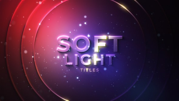 Videohive Soft Light Titles Titles template preview