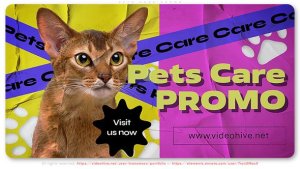 Videohive Pets Care Promo Video Displays template preview