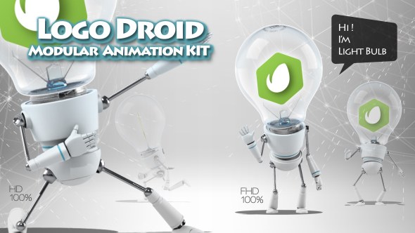 Videohive Logo Droid Modular Animation Kit Product Promo template preview