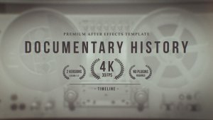 Videohive Documentary History Timeline 25332527 Openers template preview