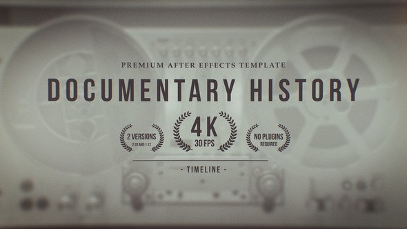 Videohive Documentary History Timeline 25332527 Openers template preview