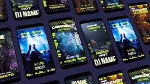 Videohive Concert Instagram Stories Video Displays template preview
