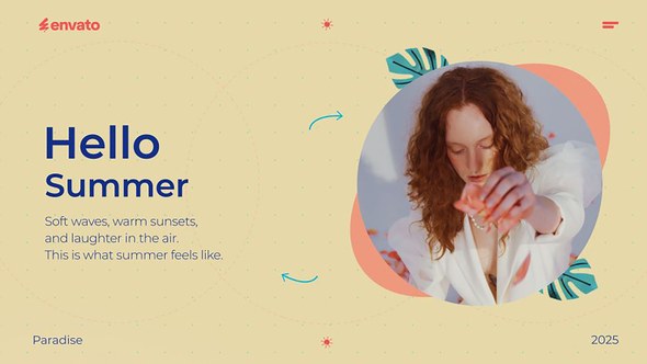 Videohive Vibrant Summer Slideshow Openers template preview